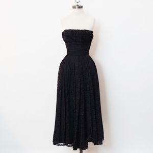 black betsey johnson evening dress